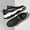 Black And White, variant on Perfect-[Thick Athletic Shoes] | Lace-Up Thick Athletic Footwear Men's Shock-Absorbing Breathable Sports Shoes