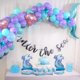 thumbnail image 3 of Mermaid Tail Balloon Garland Kit, 89Pcs Purple Latex Arch Balloons Foil Fringe Curtain Happy Birthday Banner Girl Wedding Under The Sea Background Par, 3 of 5