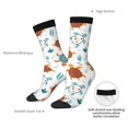 thumbnail image 4 of Cauagu Various Turtle Print Crew Socks for Women and Men,Adult Athletic Running Socks 1-Pair Sports Socks Work Gear Socks with Moisture Wicking, 4 of 6