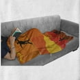 thumbnail image 6 of Circus Soft Flannel Fleece Throw Blanket, Retro Businessman Walking on Tightrope in Balance and 2 Men Holding Safety Net, Cozy Plush for Indoor and Outdoor Use, 60" x 80", Multicolor, by Ambesonne, 6 of 6