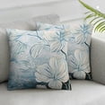 thumbnail image 3 of nygtbtfer Flower Art Daisy Flower Illustration Cute Blue Flower Pillow Covers Pillowcases Home Decor Bed Couch Sofa Office Living Room Cushion  White, 3 of 7