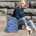 thumbnail image 6 of Susaid Blue Mandala Harmony Print Clear Backpack See Through Transparent Plastic Clear Bookbags for School, College, Stadium,Work, 6 of 7