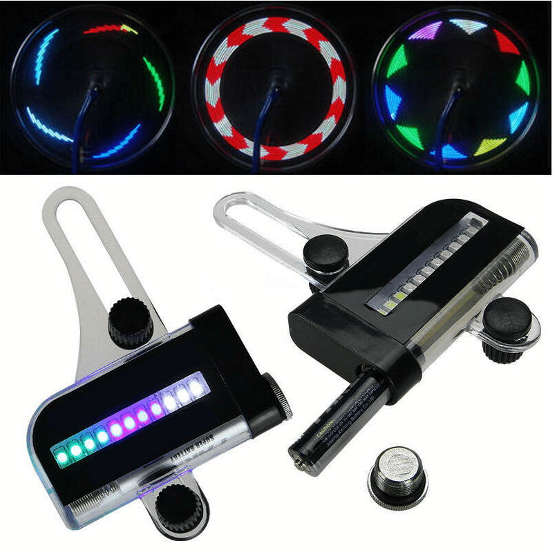 14 LED Motorcycle Cycling Bicycle Bike Wheel Signal Tire Spoke Light 30 Changes 