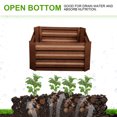 thumbnail image 5 of Ainfox Raised Metal Garden Bed,Corrugated Steel Planter For Flowers And Vegetables,Metallic Brown, 5 of 6