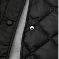 thumbnail image 6 of HTNBO Women's Lightweight Quilted Puffer Jackets Button Down Collarless Casual Solid Winter Puffy Coat with Pockets, 6 of 8