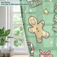 thumbnail image 4 of Yayeee Window Curtains Set of 2 for Living Room Light Filtering 63"x42", Christmas Cookies, 4 of 7