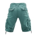 thumbnail image 5 of hotojiny Men's Cargo Shorts Vintage Streetwear Lightweight Outdoor Hiking Work Shorts Straight Leg Casual Shorts for Travel Fishing, 5 of 6