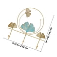 thumbnail image 2 of OUNONA Colgador De Pared Para Llaves Y Abrigos Con Gancho De Hoja En Acero Resistente, 2 of 6