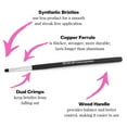 thumbnail image 3 of Brocha de maquillaje Beauty Junkees Flat Eyeliner Pincel Definer, 3 of 7