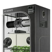 AC Infinity Advance Grow System 4x4, 4-Plant Kit, WiFi-Integrated Grow Tent Kit, Intelligent Climate Controls to Automate Ventilation Circulation, Schedule Full Spectrum LED Grow Light