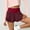 Wine, variant on Bzhegqhd Women's Fashion Casual Flounce Shorts Solid Fold Shorts