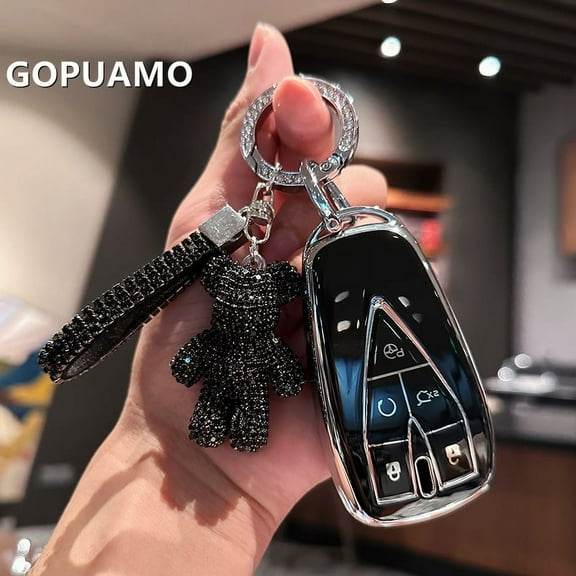 TPU Car Remote Key Case Cover Holder Fob For Changan CS35Plus CS55Plus CS75Plus 2019 2020 3/4/5 Buttons Keychain Accessories