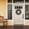 thumbnail image 3 of 30" Green Puleo International Artificial Lavender and Eucalyptus Floral Spring Wreath, 3 of 3