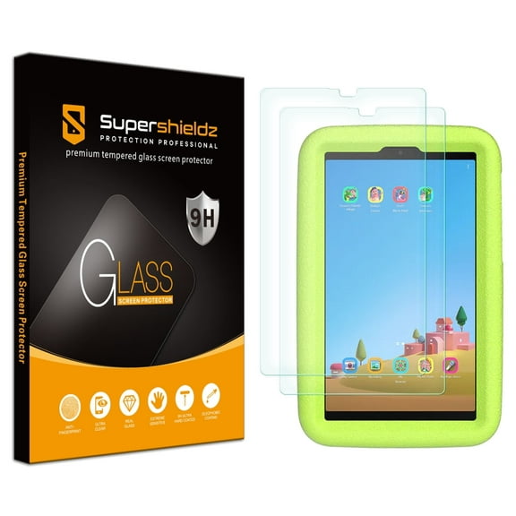 (2 Pack) Supershieldz Designed for Samsung Galaxy Tab A7 Lite Kids Edition Tempered Glass Screen Protector, Anti Scratch, Bubble Free
