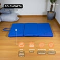 thumbnail image 4 of Colchoneta Para Ejercicio Vinil impermeable Pegaso Azul, 4 of 4