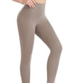 thumbnail image 2 of HXWCHs Solid Gray Yoga Pants Women's High Waist Workout Leggings for Yoga Running and Fitness Training M Coffee, 2 of 3
