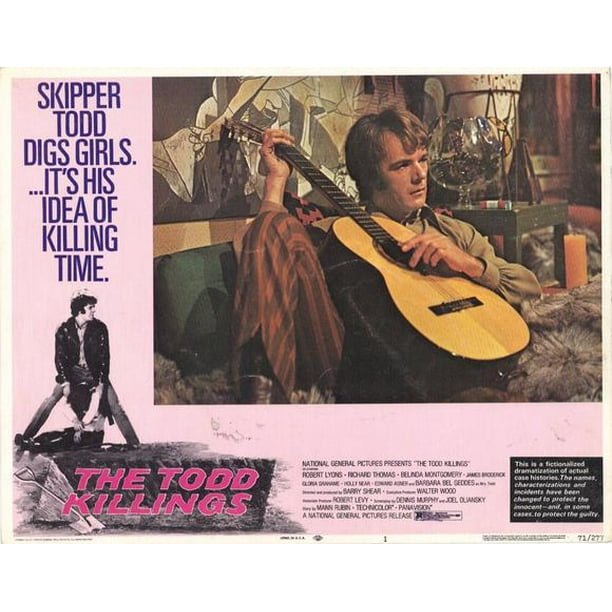 The Todd Killings Movie Poster Style A 11 X 14 1971 Walmart Com Walmart Com