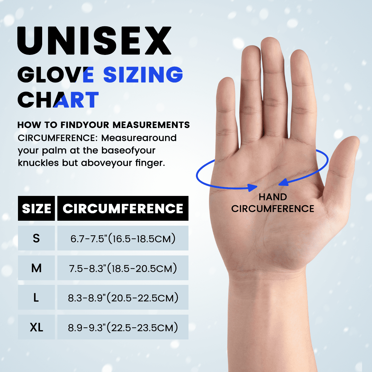 Winter Ski Gloves Warm for Men & Women, Touchscreen Snowboard Gloves with Pocket, Waterproof Snow Gloves for Cold Weather, Suitable for Driving/Cycling/Running/Hiking, White,L