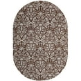 thumbnail image 7 of SAFAVIEH Chelsea Jackalyn Damask Wool Area Rug, Brown/Grey, 4' x 4' Round, 7 of 7