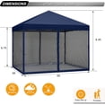thumbnail image 6 of ABCCANOPY 8 ft x 8 ft Easy Pop up Outdoor Canopy Tent With Netting, Navy Blue, 6 of 6