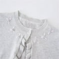thumbnail image 4 of fatyb Girls Cardigan Sweater Kids Long Sleeve Ruffle Crop Jacket Button Closure Casual Knit Cover Up, 4 of 7