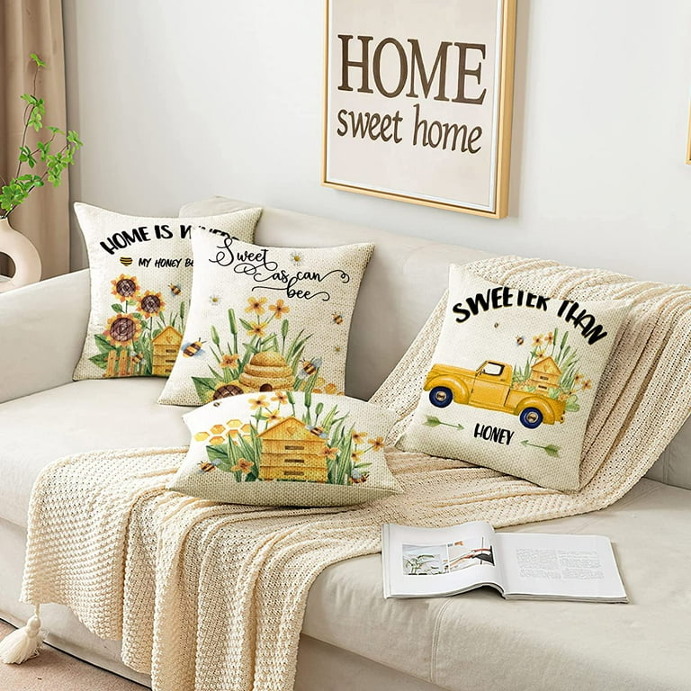 Honey bee pillow covers sale