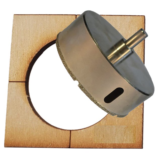 4 1/2" Diamond Hole Saw 4 1/2 in Diamond Hole Saw for Toilet Flange Shower Valve 4 1/2 inch Diamond Hole Saw for Porcelain Tile with 4 1/2 Diamond Hole Saw Guide for 4.25" Diamond Hole Saw Bit