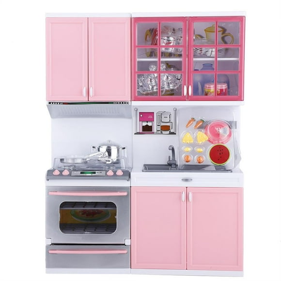Herwey Kitchen Playing House, Kitchen Play Toys,Mini Kitchen Pretend Role Play Toy Set Funny Kitchenware Playing House Gifts for Kids Girls