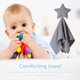 thumbnail image 5 of Baby Appease Towel Star Moon Toalla pacificadora infantil para regalo de bebé (Estrella de hollín) Likrtyny libre de BPA, 5 of 6