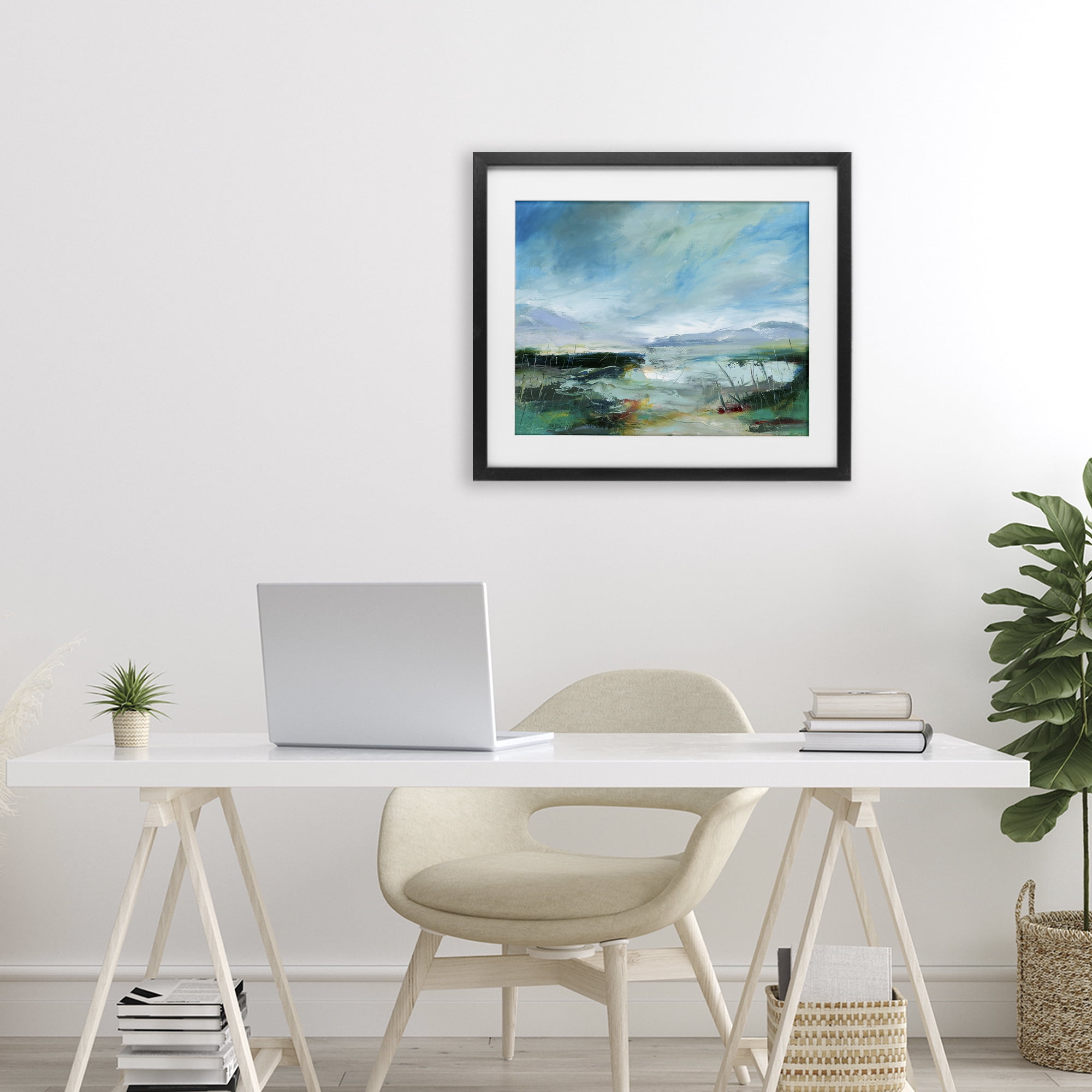 Stupell Industries Days By The Loch Black Framed Print Under Glass, design by Lesley Birch