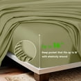 thumbnail image 5 of Sonoro Kate Luxury Bamboo Bed Sheet Set - Deep Pockets - 4 Piece, King, Sage Green, 5 of 7