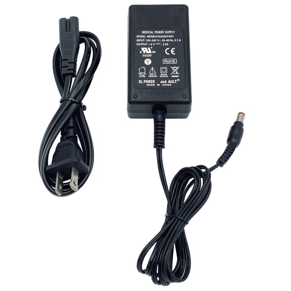 Pre-Owned Genuine Medical Power Supply MENB1010A0603N01 6V 2A AC Adapter 5.5x2.5 mm