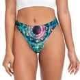 thumbnail image 1 of Balery Watercolor Mandala Tangas de Algodón para Mujer con Estampado – Ropa Interior Sexy, Transpirable, G-string-Small, 1 of 6
