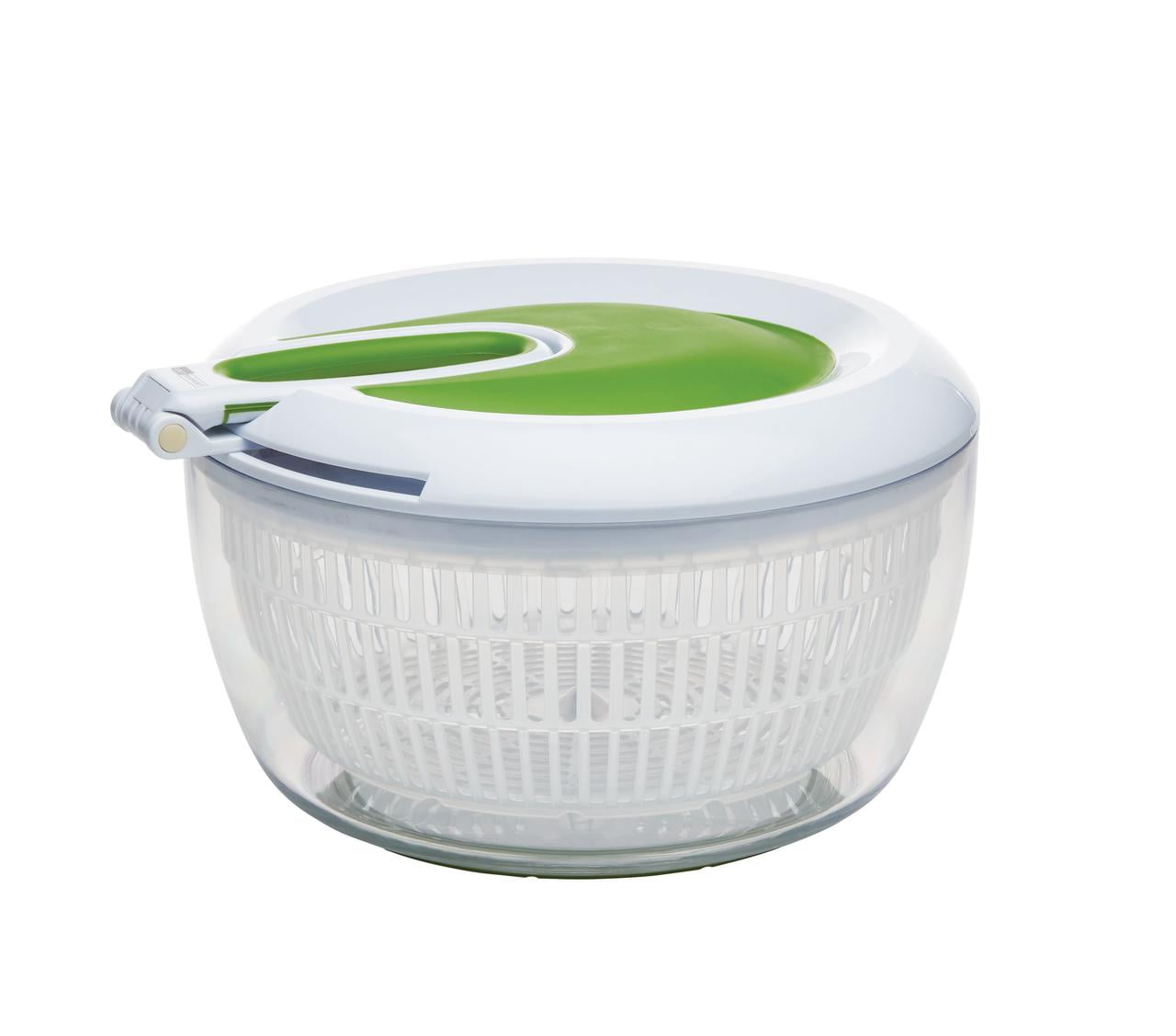 Amco Dishwasher Safe Salad Spinner in White and Green
