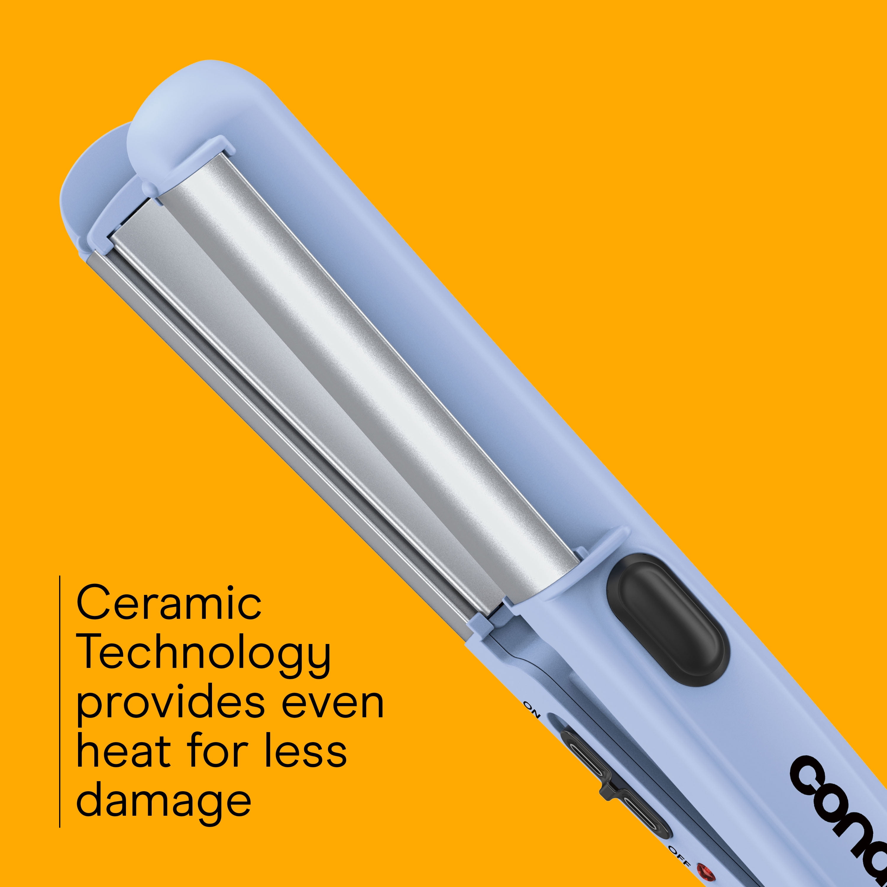 Conair 2-in-1 Mini Styler, Travel Straightener and Curling Iron