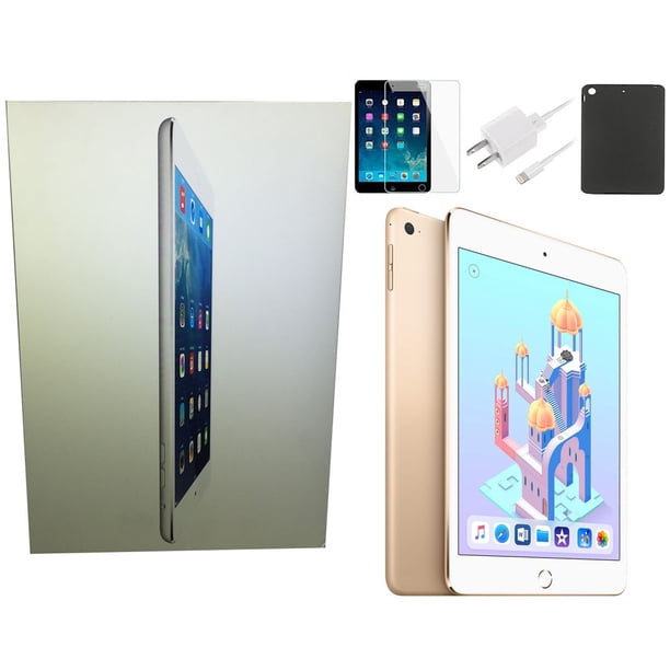 (Refurbished) Apple iPad Mini 4 Gold, 16GB, 7.9inch, Unlocked, Free 2Day Shipping, and