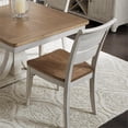 thumbnail image 3 of Farmhouse Reimagined White Ladder Back Side Chair (RTA)-Set of 2, 3 of 9