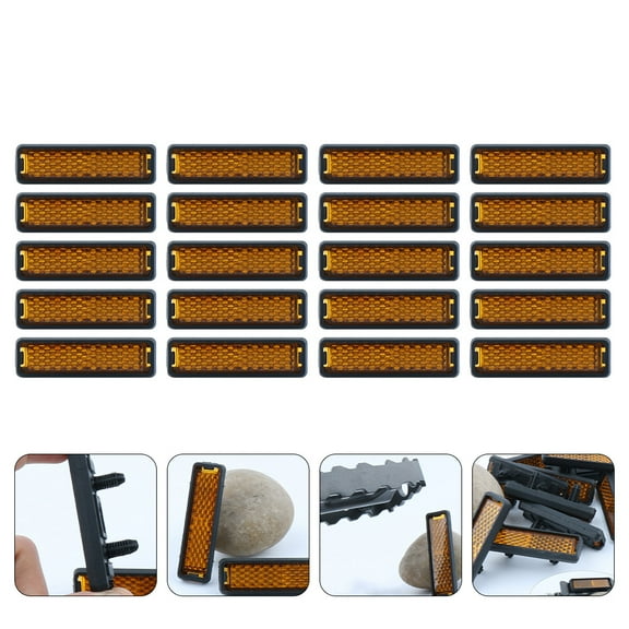 WESIEVYA Bike Reflectors Kit 20Pcs High Brightness Reflective Series for Cyclists Night Safety Warning