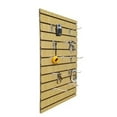 thumbnail image 3 of FixtureDisplays® 24 X 36" Maple Color Slatwall Panel Retail Store Display Garage Tool Organizer Literature 10279 Black, 3 of 8
