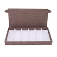 thumbnail image 2 of Caja De Almacenamiento De Anteojos, Paño + Organizador De Anteojos De Sol Flocado Regalo Para Almacenar ANGGREK Café, 2 of 8