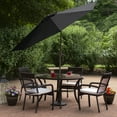 thumbnail image 3 of Northlight 9' Outdoor Patio Umbrella with Hand Crank and Tilt - Black/Brown, 3 of 8