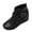 Black, variant on Women's Ankle Boots,Round Toe Wedges Comfort Elastic Booties with Side Zipper Buckle Strap Black 5.5(36)