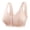 Pink, variant on Front Closure Bras for Women Comfy Full Coverage No Underwire Bras Wireless Bralettes Adjustable Strap Tank Top Style Brassiers, 36B/C-42B/C