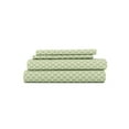 thumbnail image 5 of 4-Piece Sage Microfiber Bed Sheets Set in Scallop Pattern for Full Size Bedding by Comfort Canopy, 5 of 10
