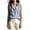Blue, variant on Noric Women's Striped Print Tank Tops Sleeveless V-Neck Collar Casual Summer Trendy Office Blouse