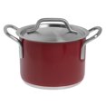 thumbnail image 3 of HUBERT® Saucepan Single-Ply 3 3/10 Liter Red Stainless Steel Sauce - 7 2/25"Dia x 5 11/100"H, 3 of 3