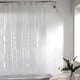 thumbnail image 1 of Cortina de ducha de PEVA transparente con imán reforzado, resistente al moho, impermeable, para baño, 1 of 6