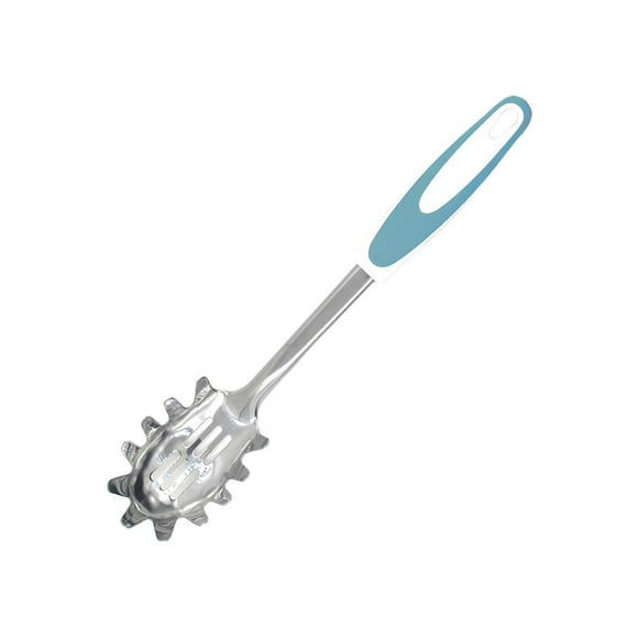 Billuyoard Cuchara de espagueti Cuchara de ranurada de acero inoxidable Diseño de agarre cómodo Servidor de para facilitar la vida en la Suministros de limpieza para el hogar Billuyoard HA020027-00