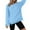 Light Blue Sweatshirts, variant on Htigea Women's Oversized Sweatshirts Casual Crewneck Long Sleeve Soft Comfy Pullover Fall Tops Light Blue S