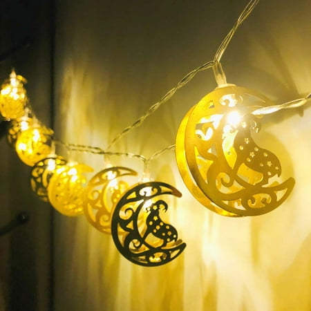 

Ramadan Eid String Light Pcs Battery Operated Moon Star Lantern Lamp Mubarak Moon String Lights Indoor Ramadan Decorations for Room Outdoor Decor Each 5.4 Feet 10 LEDs F